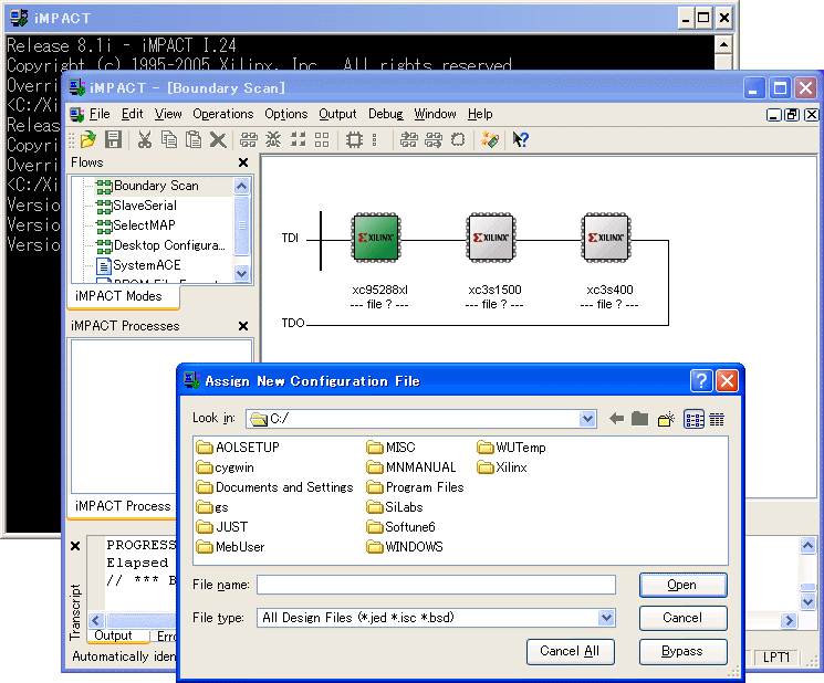 �f�o�C�X�̌��o�ƃv���O���~���O�t�@�C���̑I���i�o�[�W����8.x�j