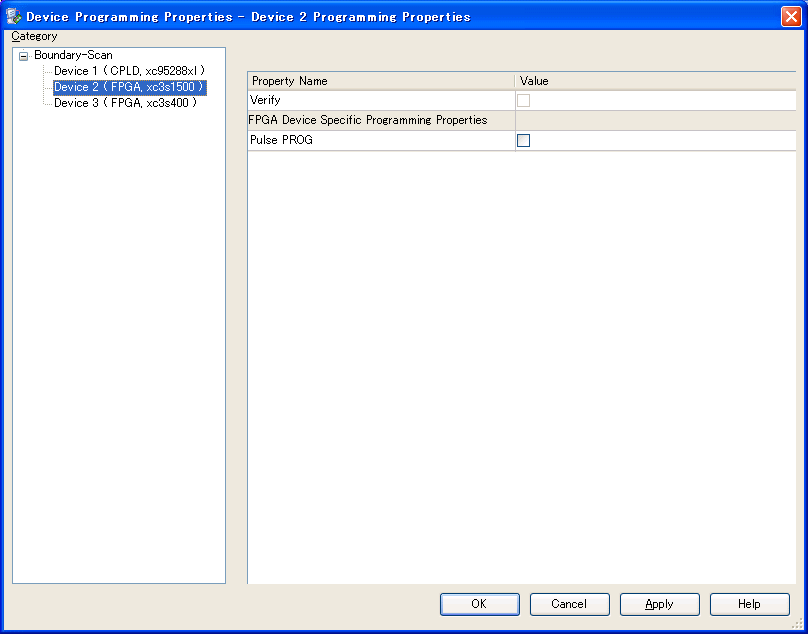 A/V�v���Z�b�T�pFPGA�m�F��ʁi�o�[�W����10.1�j