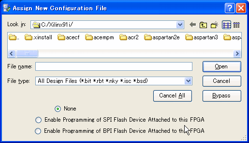 �t�@�C���I���_�C�A���O�̕\���̈Ⴂ�i�o�[�W����9.x�j