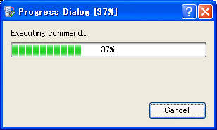 A/Vプロセッサ用FPGAダウンロード途中...(バージョン9.1以降)