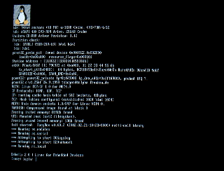 Linux起動画面