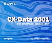 [ŁVňڍs2002.1.18] {戵i-SONYf[^ubN} CD-ROM CX-Data2001