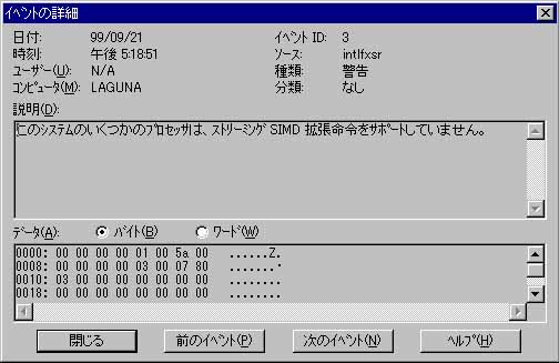 ストリーミングSIMD拡張命令